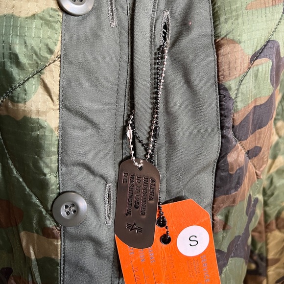 Original alpha industries jacket liner in camp new with tags sz s - Picture 2 of 4